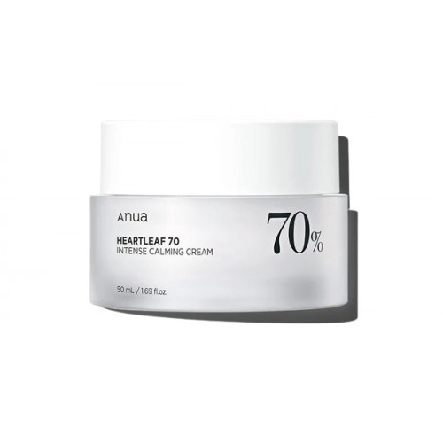 ANUA Heartleaf 70% Intense Calming Cream Raminamasis veido kremas 50ml