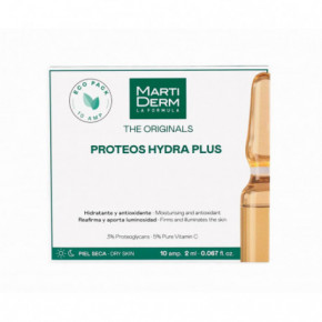 MartiDerm The Originals Proteos Hydra Plus Drėkinančios ir stangrinančios ampulės veidui su vitaminu C 10amp.
