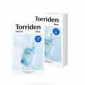 Torriden Dive-In Low Molecular Hyaluronic Acid Mask Pack Näomaskid 27ml x 10vnt