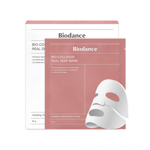 Biodance Bio Collagen Real Deep Mask Giliai drėkinanti veido kaukė 4x34 g.
