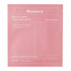 Biodance Bio Collagen Real Deep Mask Giliai drėkinanti veido kaukė 4x34 g.