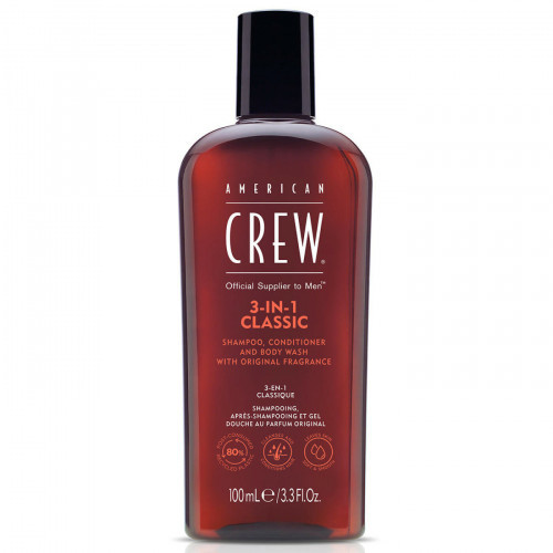 American Crew 3in1 Classic Body&Hair Šampūnas, kondicionierius ir dušo želė 250ml