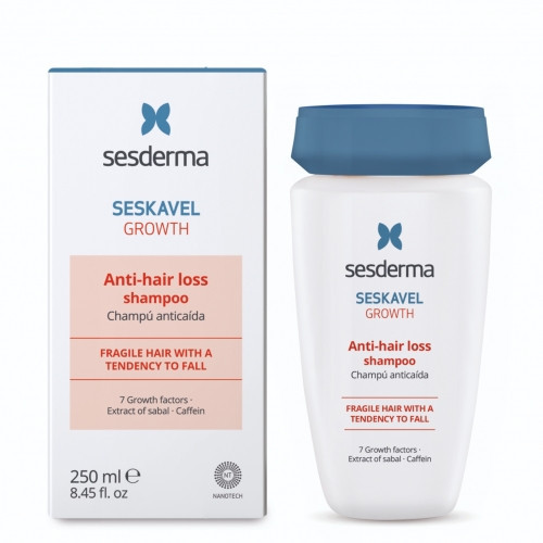 Sesderma Seskavel Growth Anti-Hair Loss Shampoo Šampūnas nuo plaukų slinkimo 250ml