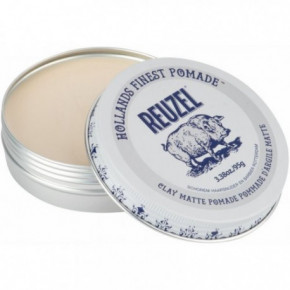 Reuzel Clay Matte Pomade Matinė lanksčios fiksacijos plaukų pomada 95g