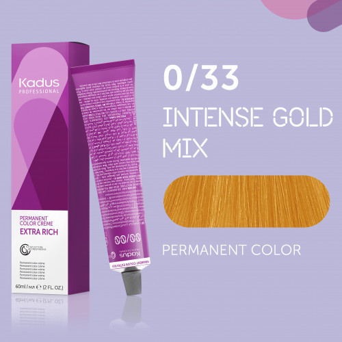 Kadus Professional Extra Rich Creme Permanent Hair Color Plaukų dažai 60ml