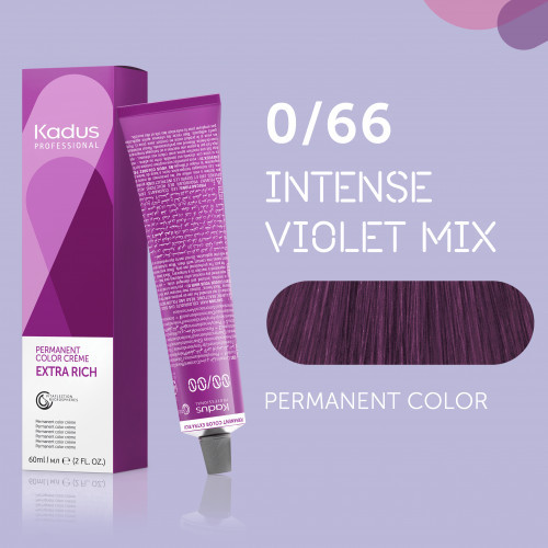 Kadus Professional Extra Rich Creme Permanent Hair Color Plaukų dažai 60ml