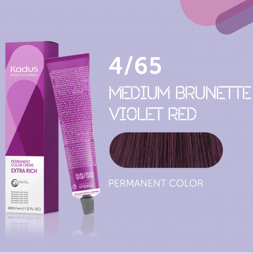 Kadus Professional Extra Rich Creme Permanent Hair Color Plaukų dažai 60ml