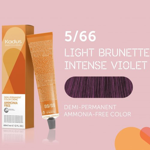 Kadus Professional Demi‑Permanent Ammonia‑Free Color Plaukų dažai be amoniako 60ml