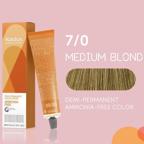 Kadus Professional Demi‑Permanent Ammonia‑Free Color Plaukų dažai be amoniako 60ml