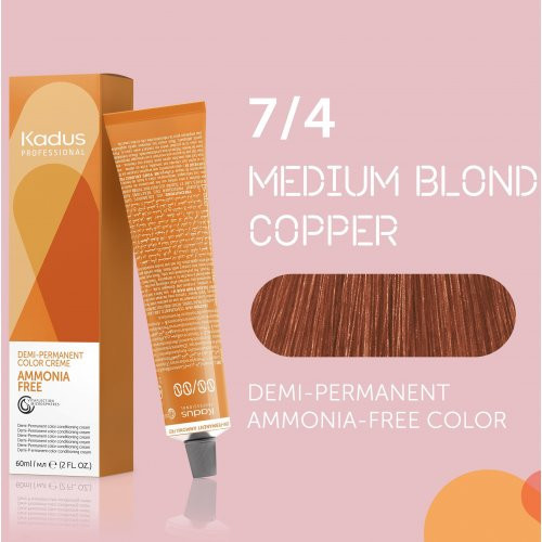 Kadus Professional Demi Permanent Ammonia Free Color Plaukų dažai be amoniako 60ml