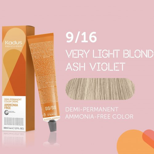 Kadus Professional Demi‑Permanent Ammonia‑Free Color Plaukų dažai be amoniako 60ml