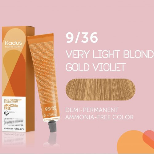 Kadus Professional Demi‑Permanent Ammonia‑Free Color Plaukų dažai be amoniako 60ml