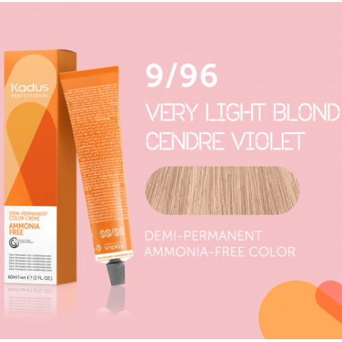 Kadus Professional Demi Permanent Ammonia Free Color Plaukų dažai be amoniako 60ml