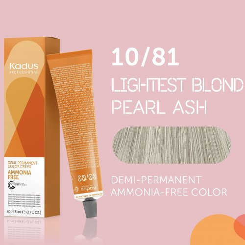 Kadus Professional Demi‑Permanent Ammonia‑Free Color Plaukų dažai be amoniako 60ml