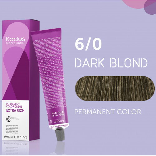 Kadus Professional Extra Rich Creme Permanent Hair Color Plaukų dažai 60ml