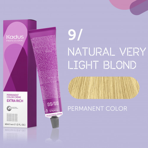 Kadus Professional Extra Rich Creme Permanent Hair Color Plaukų dažai 60ml