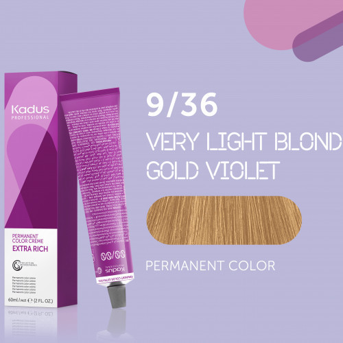 Kadus Professional Extra Rich Creme Permanent Hair Color Plaukų dažai 60ml