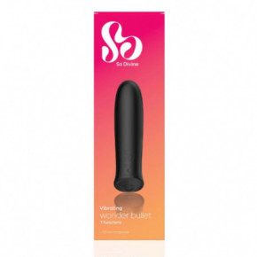 So Divine Rechargeable Wonder Bullet Vibrator Pakraunamas kulkos vibratorius 1 vnt.