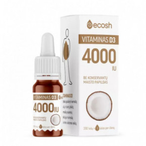 Ecosh Vitamin D3 with Coconut 1200IU 10ml