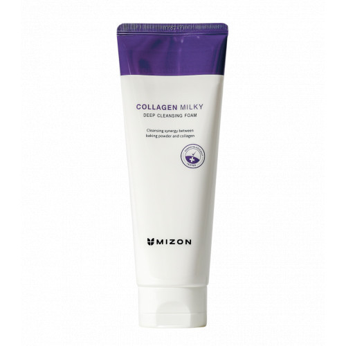Mizon Collagen Milky Deep Cleansing Foam Giliai valančios veido putos 150g