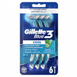 Gillette BLUE 3 Cool Razors Vienkartiniai skustuvai 3vnt