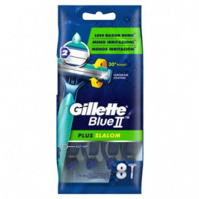 Gillette Blue II Plus Slalom Razor Vienakartiniai skustuvai 8vnt