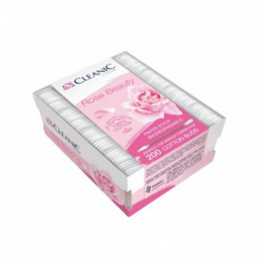 Cleanic Rose Beauty Cotton Buds Kosmeetilised vatitikud 200 pcs.