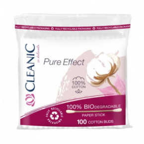 Cleanic Pure Effect Cotton Buds Kosmeetilised vatitikud 100vnt