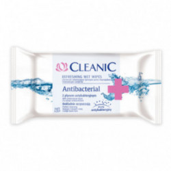 Cleanic Antibacterial Wet Wipes Drėgnos servetėlės 15vnt