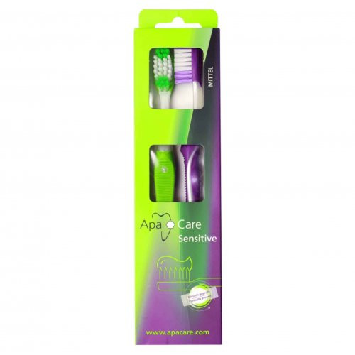 ApaCare Sensitive 3D Micro Clean Dantų šepetėliai 2 vnt.