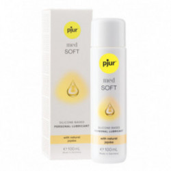 Pjur Med Soft Glide Silikono pagrindo lubrikantas su natūraliu simondsijų (jojoba) aliejumi 100ml