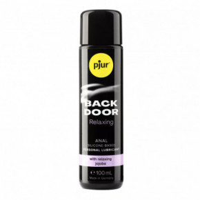 Pjur Back Door Relaxing Anal Glide Analinis silikono pagrindo lubrikantas su simondsijų (jojoba) aliejumi 100ml