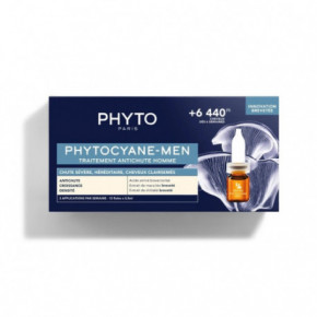 Phyto Phytocyane Anti Hair Loss Treatment For Men Ampulės nuo plaukų slinkimo vyrams 12x3,5ml