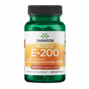 SWANSON Natural Vitamin E 134.2 mg Food Supplement 100 capsules