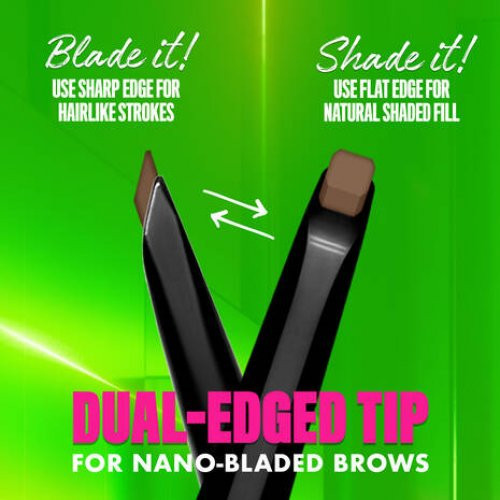 NYX Professional Makeup Blade & Shade Nano Brow Pencil Antakių pieštukas 01 Ash Blonde