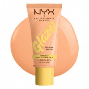 NYX Professional Makeup Buttermelt Glaze Soft Glow Skin Tint SPF30 Makiažo pagrindas 30ml