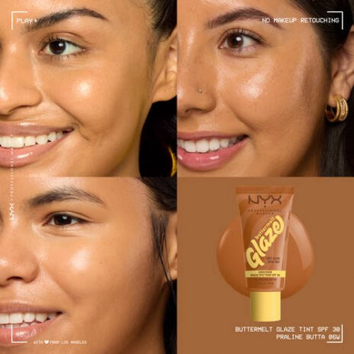 NYX Professional Makeup Buttermelt Glaze Soft Glow Skin Tint SPF30 Makiažo pagrindas 30ml