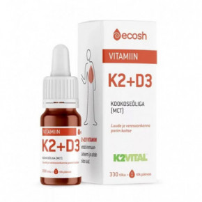 Ecosh Vitamins K2 + D3 Vitamiinid K2 + D3 (2000IU) 10ml