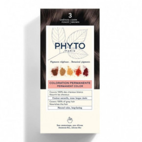 Phyto Permanent Hair Color without Ammonia 3 Dark Brown