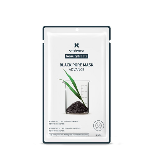 Sesderma Beauty Treats Black Pore Mask Advance Poras sutraukianti kaukė 1 vnt.