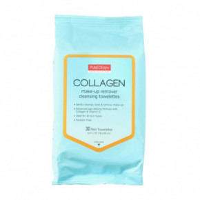Purederm Collagen Make-Up Remover Cleansing Towelettes 30pcs