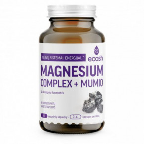 Ecosh Magnesium complex + Magnija komplekss ar mūmiju 90 kapsulas
