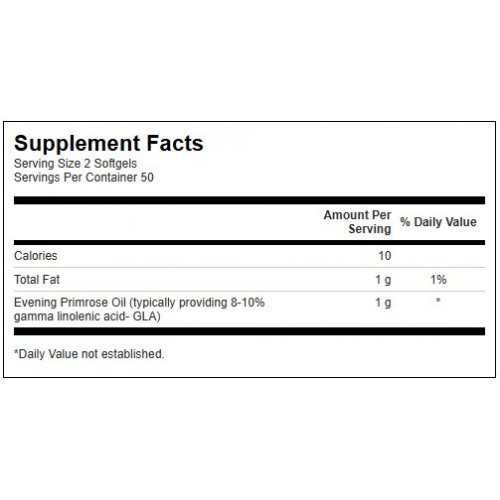 SWANSON Evening Primrose Oil 500mg Menopause Support Nakvišų aliejus 100 kapsulių