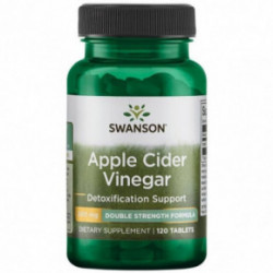 SWANSON Apple Cider Vinegar 200mg Detoxification Support Obuolių acto maisto papildas 120 kapsulių