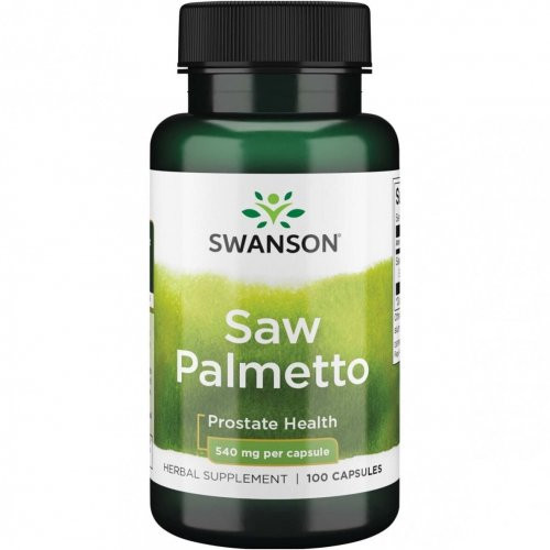 SWANSON Saw Palmetto 540mg Prostate Health Maisto papildas vyrams 100 kapsulių