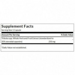 SWANSON Mega Tribulus Extract 250mg Testosterone Support Tribulus ekstraktas 120 kapsulių