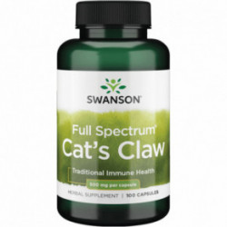 SWANSON Full Spectrum Cats Claw 500mg Traditional Immune Health Maisto papildas Una De Gato 100 kapsulių