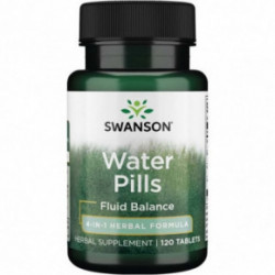 SWANSON Water Pills Fluid Balance Maisto papildas palaikyti optimaliai skysčių pusiausvyrai organizme 120 kapsulių
