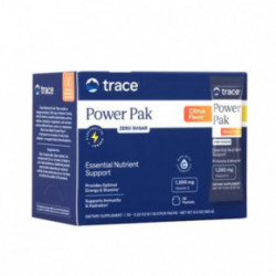 Trace Minerals Power Pak Essential Nutrient Support Elektrolitai su vitaminu C imunitetui ir energijai 30x6.1g