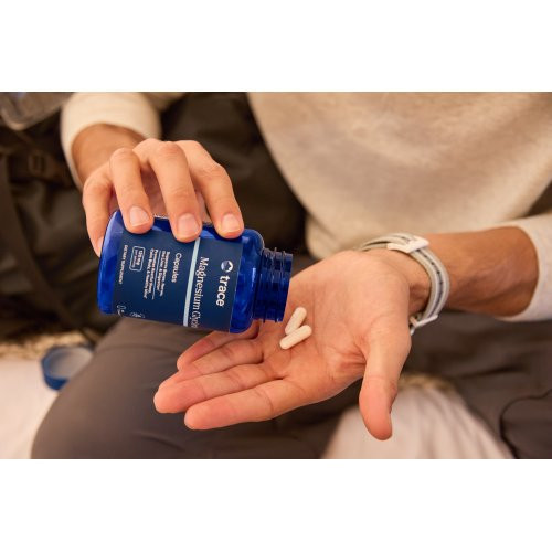 Trace Minerals Magnesium Glycinate 120mg Magnio glicinatas 180 kapsulių